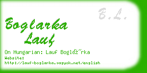 boglarka lauf business card